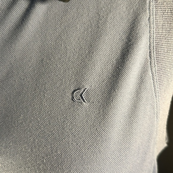 🖤 5/$30 🖤 Calvin Klein lavender purple sleeveless polo shirt black&white collar - Picture 4 of 14